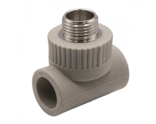 Тройник комб. НР 32х1х32 сер., стр. пр. Россия. Артикул EVER