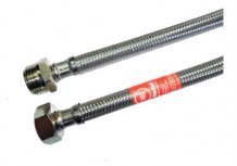 TAQ MG шланг резиновый в метал. оплетке  Ш1/2-Г1/2 80 см /Италия/