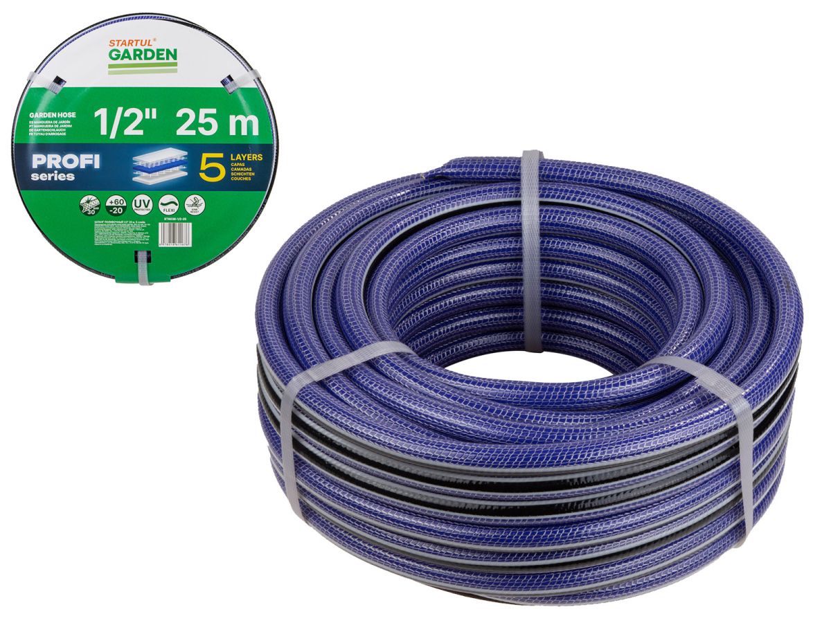 Шланг поливочный 1/2" 25м STARTUL GARDEN PROFI (ST6038-1/2-25), арт.ST6038-1/2-25