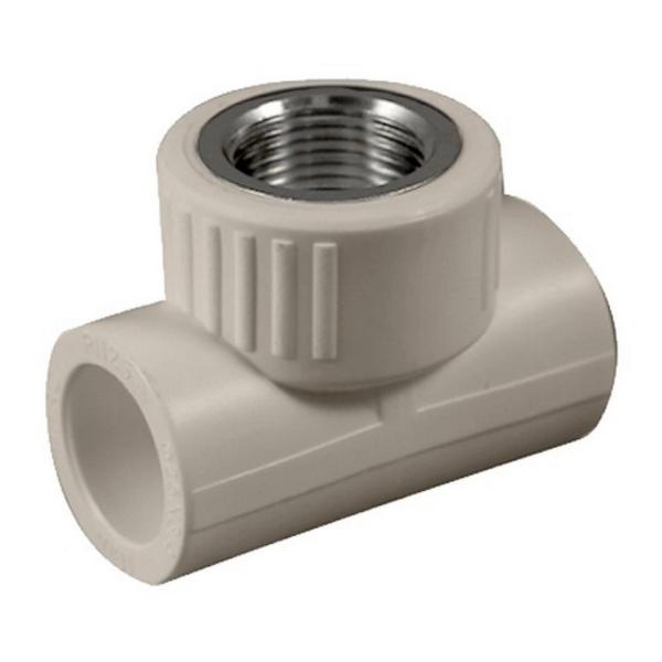 Тройник переходной с внутренней резьбой 25х3/4"х25 (45/15) (Valfex) СЕРЫЙ (Россия)