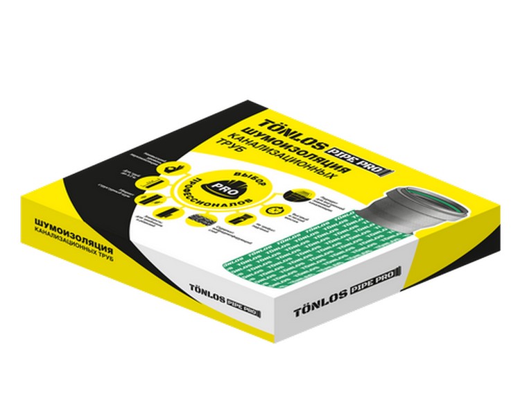 TONLOS PIPE PRO Комплект для шумоизоляции канализационных труб