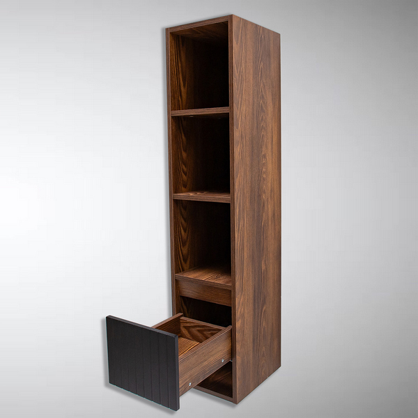 Шкаф настенный НОВА.02.23.07.N    МДФ шагрень черная 007, ООО "Мебесон"