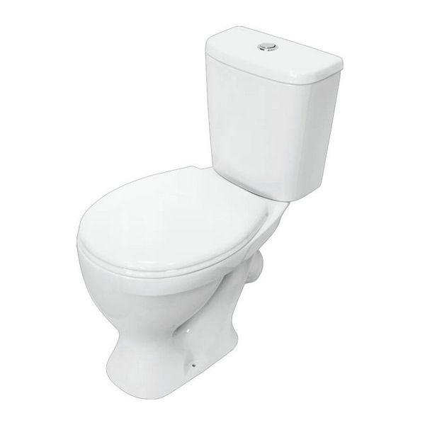 Унитаз-компакт "Формат" стандарт (арматура 1-режим. "Уклад", сид. полипр, крепление), белый, 1с, WC.