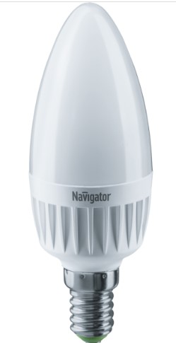 Лампа светодиодная СВЕЧА E14 8Вт 230В 2700К, Navigator, арт.82 495