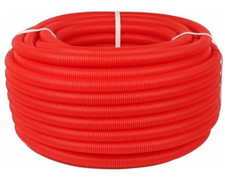 Труба гофрированная ПП красная 23/28, Беларусь