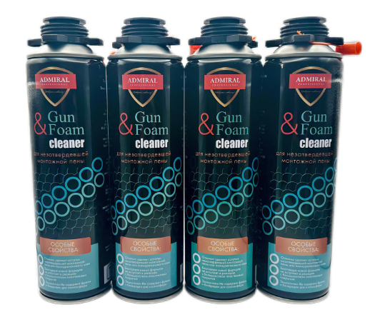 Очиститель пены монтажной 310гр / 500мл ADMIRAL, арт.4627189319356