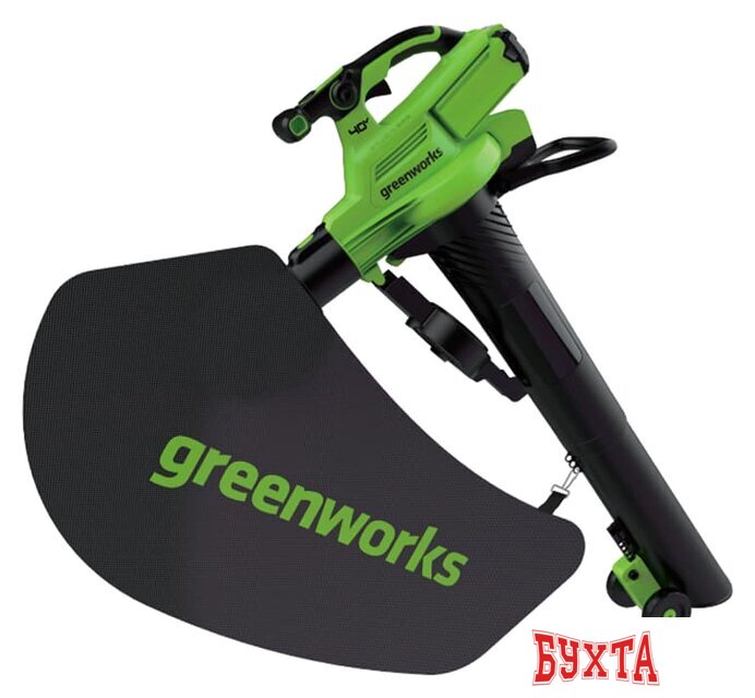Колесная воздуходувка Greenworks GD40BVII 40V 2406907 (без АКБ) 2