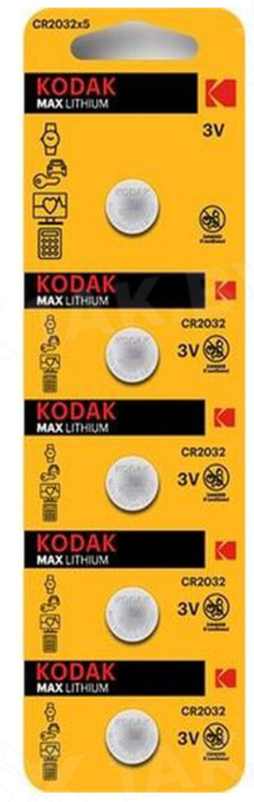 Батарейка Kodak CR2032-5BL, арт.Б0018717