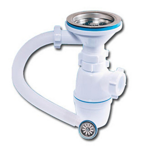 Е-5007, САНТЕХПРОДУКТ сифон бутылочный 3 1/2 40, для керамогранитной мойки (Россия)