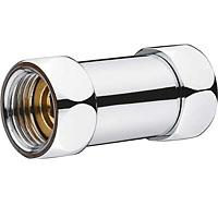 Соединение прямое с двумя накидными гайками; полир.хром.латунь  1" х 1" PFTF755  / (Китай)