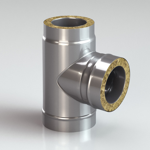 Тройник 87° утепленный /Республика Беларусь/ (Д150*250мм с выходом Д150*250мм 0,8/304-0,5/430)