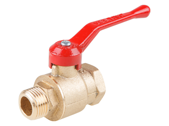 Кран шаровый 1" нар.-вн. ручка PN1,6 МПа; 11Б27п5, Цветлит, арт.ZW10110