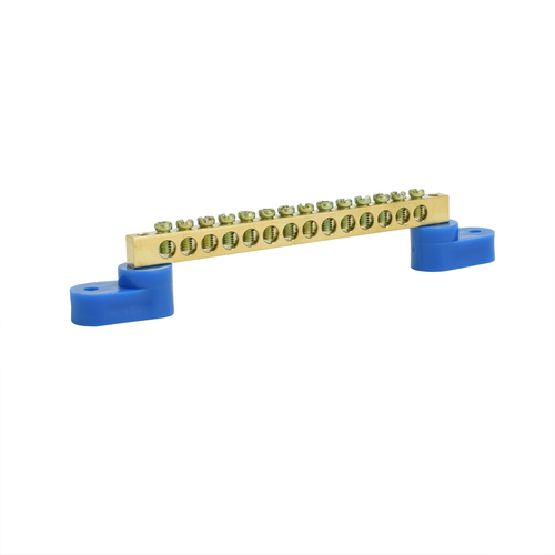 Шина "N" 14 групп 2 угловых изолятора, ETP, арт.68214