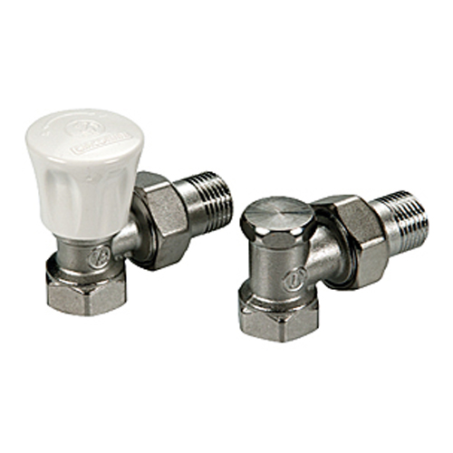 Комплект для подкл. радиаторов угловой Ду 15 (без терм. головки) арт. R705KX003 GIACOMINI (R705KX003