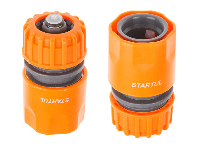Муфта быстросъемная 1/2"(5/8") с автостоп. STARTUL GARDEN (ST6011-3-1/2), арт.ST6011-3-1/2