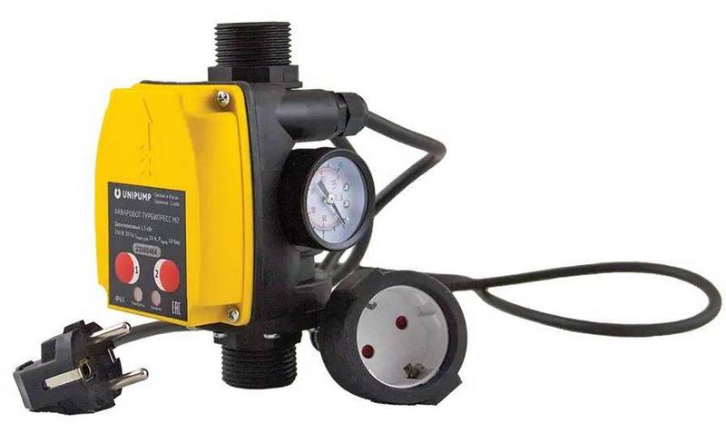 Блок управления насосом ТУРБИПРЕСС М2 с вилкой и розеткой, UNIPUMP