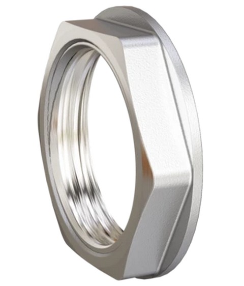 LD.67.508.32, Контргайка LD Pride DN32 (1 1/4") латунь никель, 4680232552513, РОССИЯ