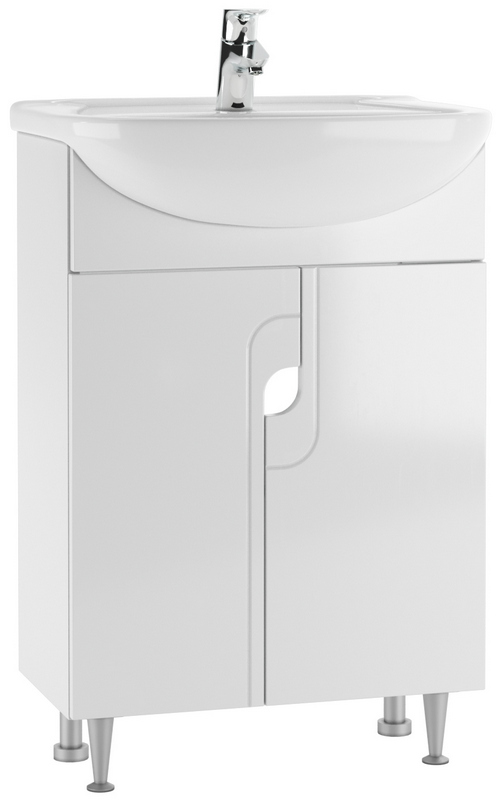 Тумба под умывальник "Уют 55 Лилия" без ящика  АЙСБЕРГ DA2002T