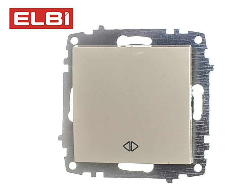 Выключатель перекрестный, кремовый, EL-BI, Zena-Vega, арт.609-010300-214