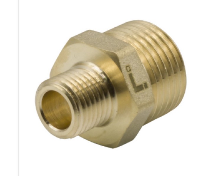 Ниппель переходной 3/4" -1/2" нар/нар ЛАТ LEXLINE 20-15, стр. пр. Китай