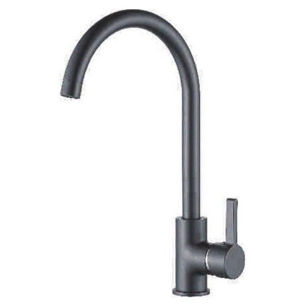 Ledeme L4299-U Смеситель для кухни на гайке ГРАФИТ 10)