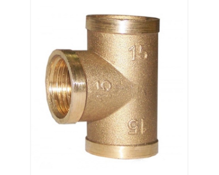 Тройник 1/2'' вн/вн/вн ЛАТ LEXLINE 15, стр. пр. Китай. Артикул В/В/В