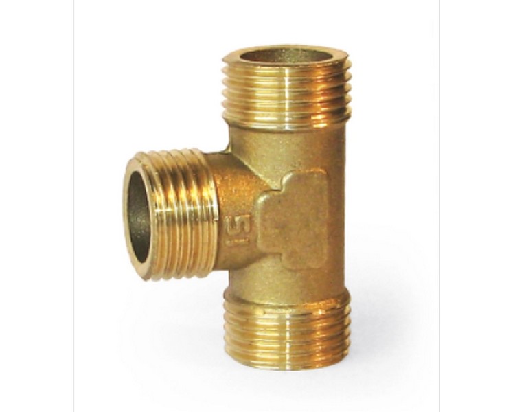 Тройник 1/2'' нар/нар/нар ЛАТ LEXLINE 15, стр. пр. Китай. Артикул Н/Н/Н