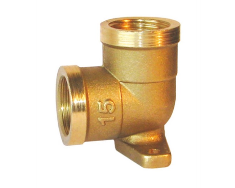 Уголок 1/2'' вн/вн ЛАТ LEXLINE 15 с креплением 15, стр. пр. Китай. Артикул 1/2'' В/В с креп