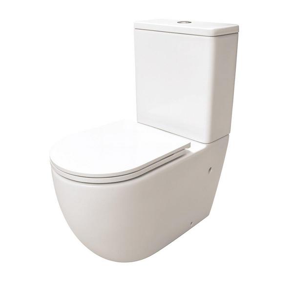 Унитаз напольный GD-3203T (в комплекте с сиденьем, арматурой и креплением) торнадо, 2 места /Китай/