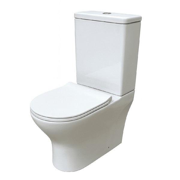 Унитаз напольный GD-3206T (в комплекте с сиденьем, арматурой и креплением) торнадо, 2 мест /Китай/