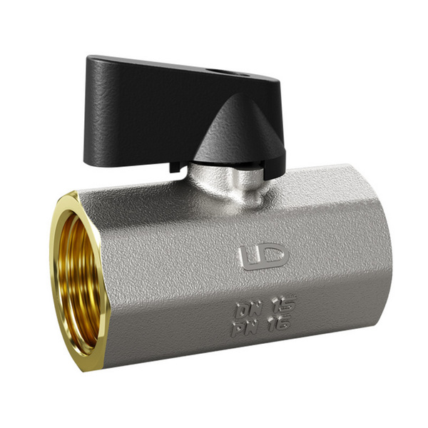 LD 46.516.1.15, Кран шаровой мини для подключения сантехнических приборов LD Pride 46.15.В-В.Ф Ду15