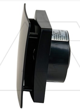 MZ-100SB\вентилятор 158х158мм, диам.102мм, черный матовый, Sparkvent