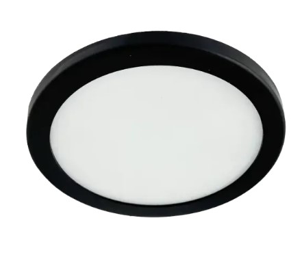 Светильник LED встраиваемый с рег. креп., круг, черный, 18W, 4000К, GLIDE, Truenergy, арт.11402