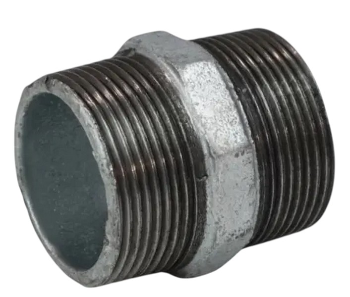 Ниппель чугунный оцинк. Ду 40 (1 1/2") Fittex PLUS (00066974), Китай