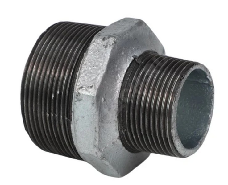 Ниппель чугунный оцинк. переходной Ду 25х20 (1"х3/4") Fittex PLUS (00066977), Китай