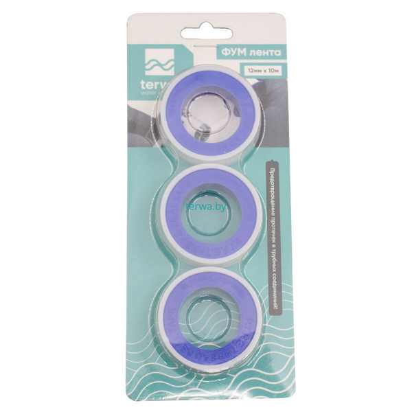 ФУМ лента Terwa (упаковка 3 шт.), КИТАЙ, Ш/К:4816071302945