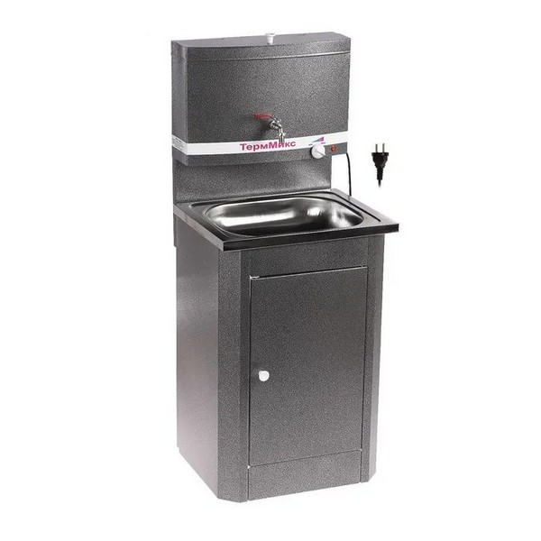 СВ-483626, Умывальник с ЭВН нерж. серебро  "ТермМикс", 4665299500264 /Россия/