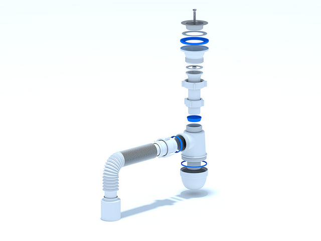 Сифон Ани 1 1/2"* 40с гибкой трубой 40х50, стр. пр. Россия. Артикул C0110