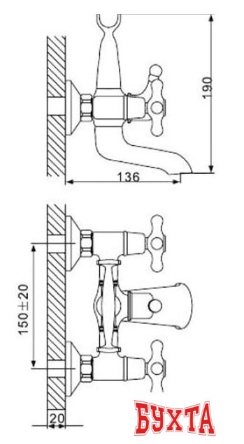 Смеситель Gappo G3265-3