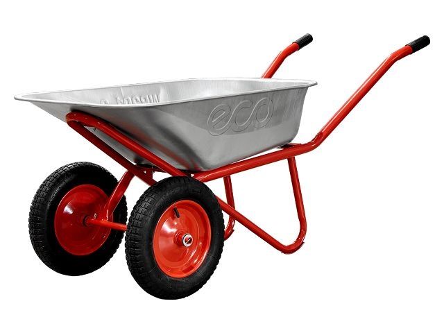 Тачка строительная ECO WB201-2 (90л, 200кг, 2 пневмоколеса 3.25-8), WB201-2