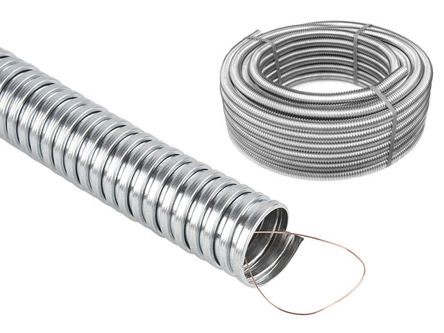 Металлорукав РЗ-ЦХ с протяжкой 15 (50м), ETP, арт.4812804047589