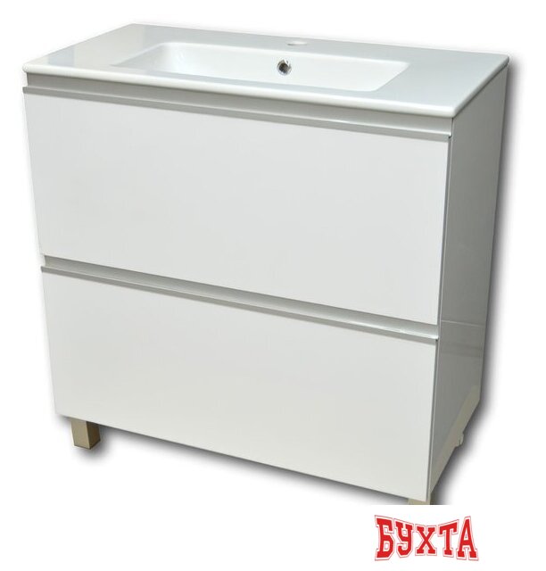 Мебель для ванных комнат Гамма Тумба с умывальником Люкс 12 У-80 Практико-44080