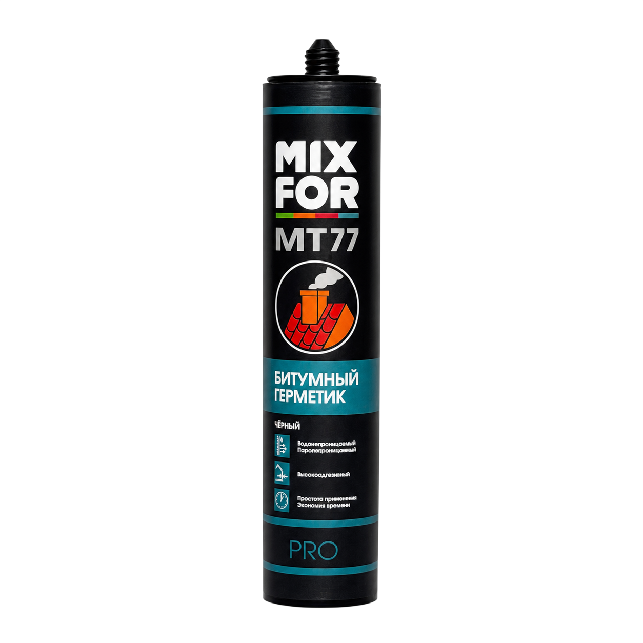 Герметик битумный MIXFOR МТ -77, 310 мл черный /Россия/