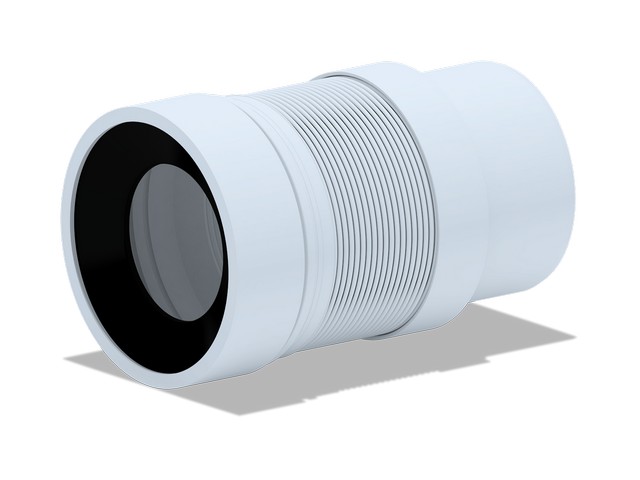 Удлинитель гибкий для унитаза с выпуск 110 мм 200-360мм, стр. пр. Россия. Артикул K821