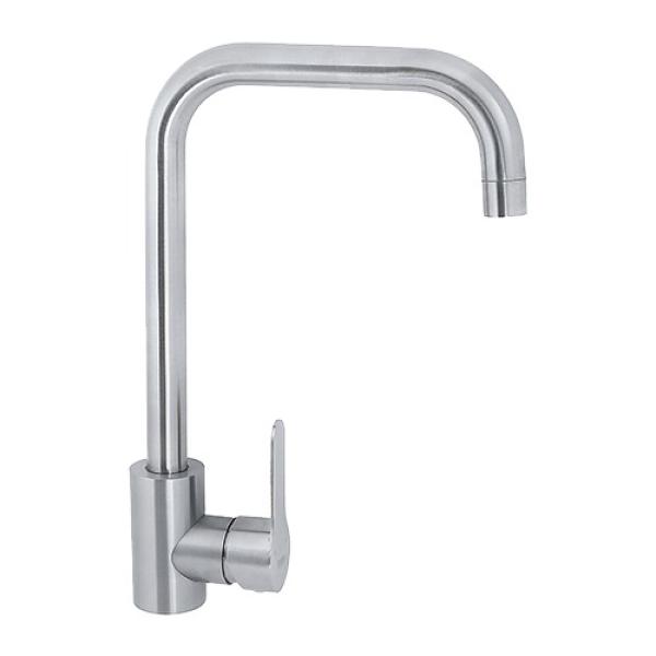 смеситель POTATO нерж, кухня, высокий излив, P40303S-2