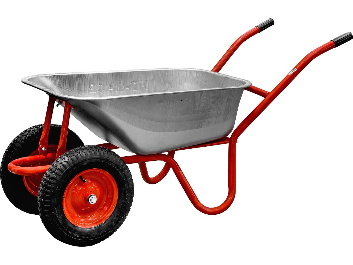 Тачка строительная HDC HD-W402 (120л, 400кг, 2 пневмоколеса 4.00-8), арт.HD6410-1 (Китай)