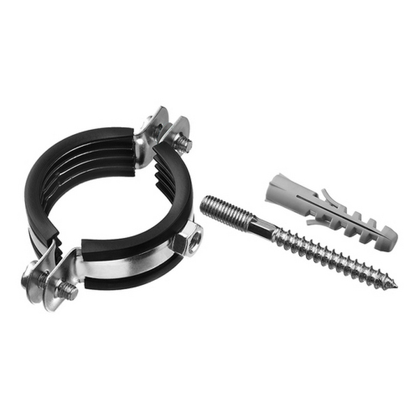 Хомут КТР оцинк. с изол. в компл. Ду 40 (1 1/2") 47-53 мм М8х70 (ST.001.01.20.116 / 00064043)