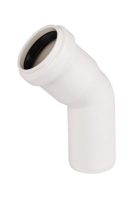 Отвод ПП внутр. канал. Ду 32х45* белый OSTENDORF (559320 / 00112585)
