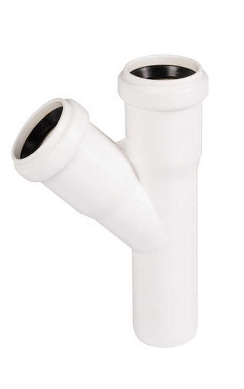 Тройник ПП внутр. канал. Ду 32х32х45* белый OSTENDORF (559600 / 00112591)