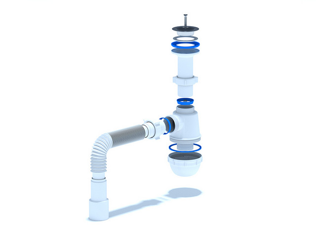 Сифон Ани Грот 1 1/2"* 40с гибкой трубой 40х40/50, стр. пр. Россия. Артикул A0515